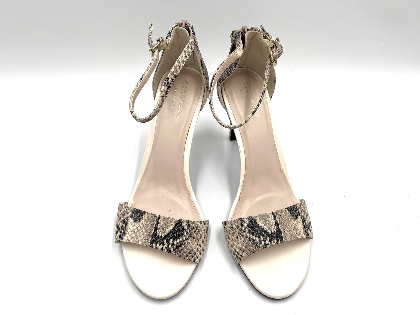  Cole Haan Cole Haan Cole Haan Python Print Ankle Strap Sandals Size 6 1/2