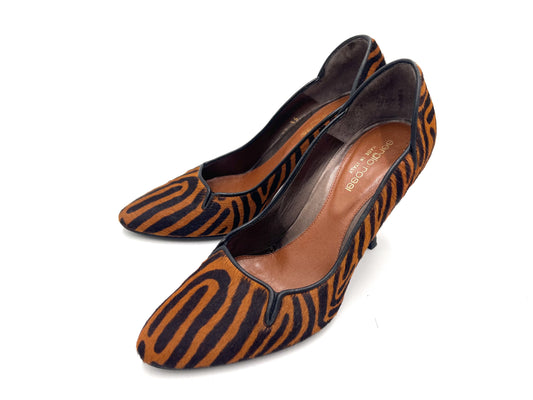 Sergio Rossi Sergio Rossi 2988 6812 Ponytail Brown Pumps Size 35 1/2