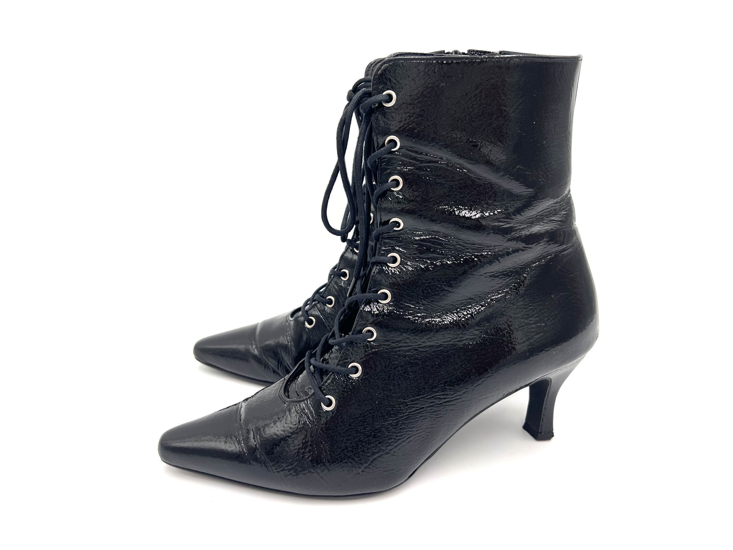 OTA 6749 Lace-up Short Boots Black Size 23cm Other Shoes