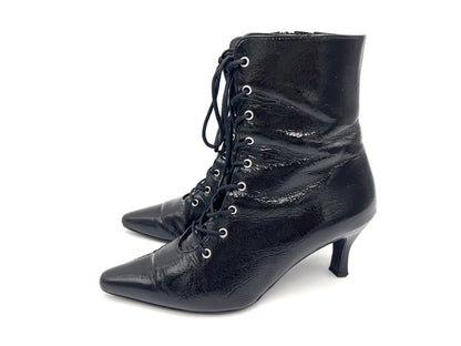 OTA 6749 Lace-up Short Boots Black Size 23cm Other Shoes
