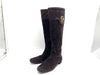 Tory Burch Suede Side Zip Long Boots, Dark Brown, Size 5, Other Shoes