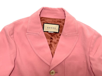 GUCCI 643294 ZKR01 Tailored Jacket, Pink, Size 40