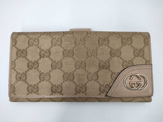 GUCCI GG Canvas Long Wallet 181593 Wallet