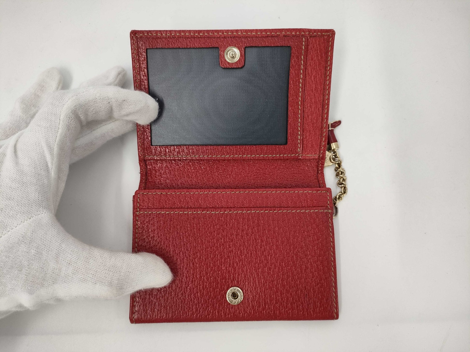 GUCCI GG Canvas Card Case/Business Card Holder 154178 Card Case/Pass Case/Business Card Holder
