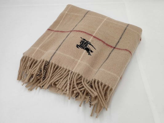 BURBERRY Unused Burberry Throw 100% Wool 65 x 120cm Other Accessories