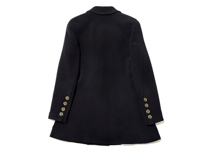 CHANEL Coco Button Double-Breasted Jacket Black Jacket
