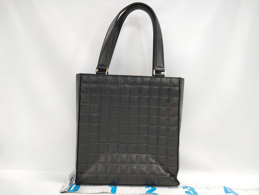 CHANEL Coco Mark Tote Bag with Chocolate Bar Sticker
