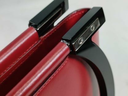 Salvatore Ferragamo Gancini plastic handle handbag