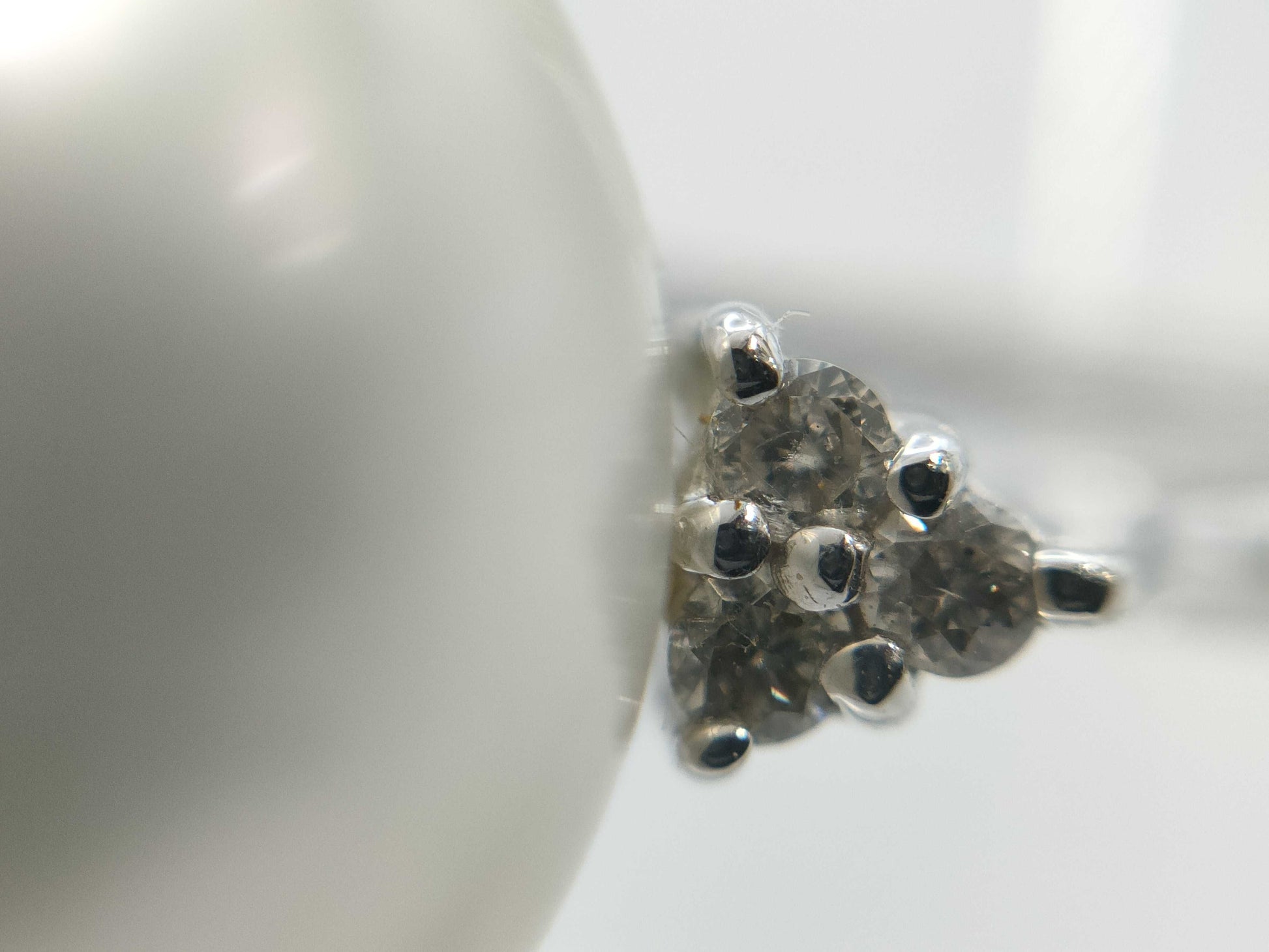 Pearl diameter: approx. 14.4mm, D0.10ct, PT900, 7.0g, Ring 