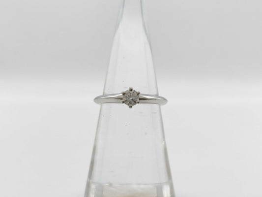 Tiffany & Co. Solitaire D0.20ct PT950 4.1g Ring 