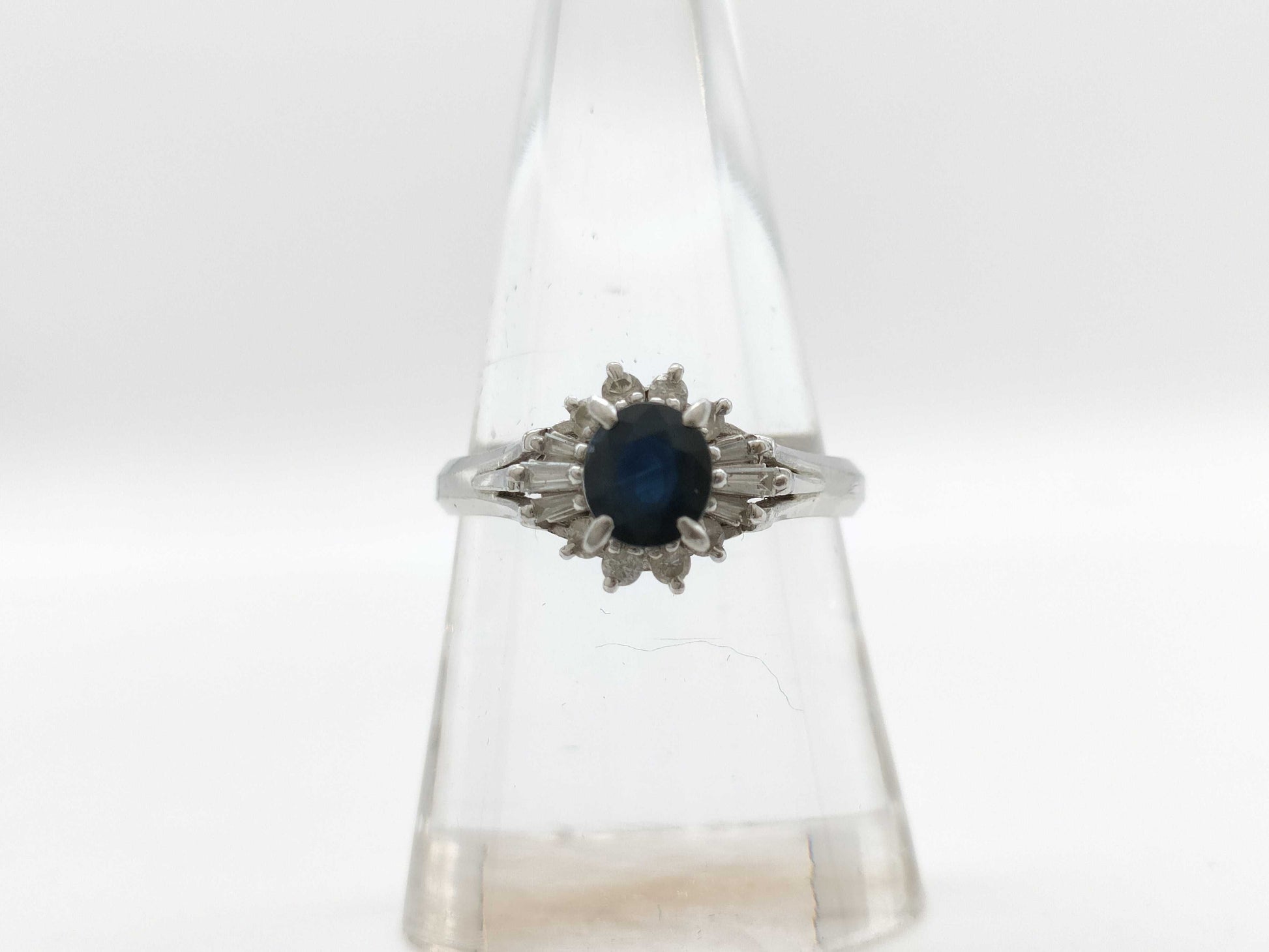 S 0.91ct D 0.28ct PT900 4.8g Ring 