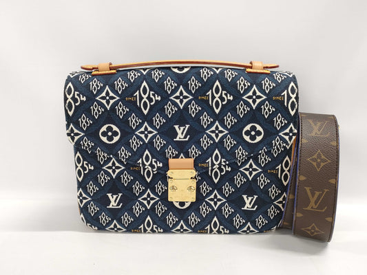 LOUIS VUITTON Pochette Metis MM Since 1854 Navy M57395 Shoulder Bag