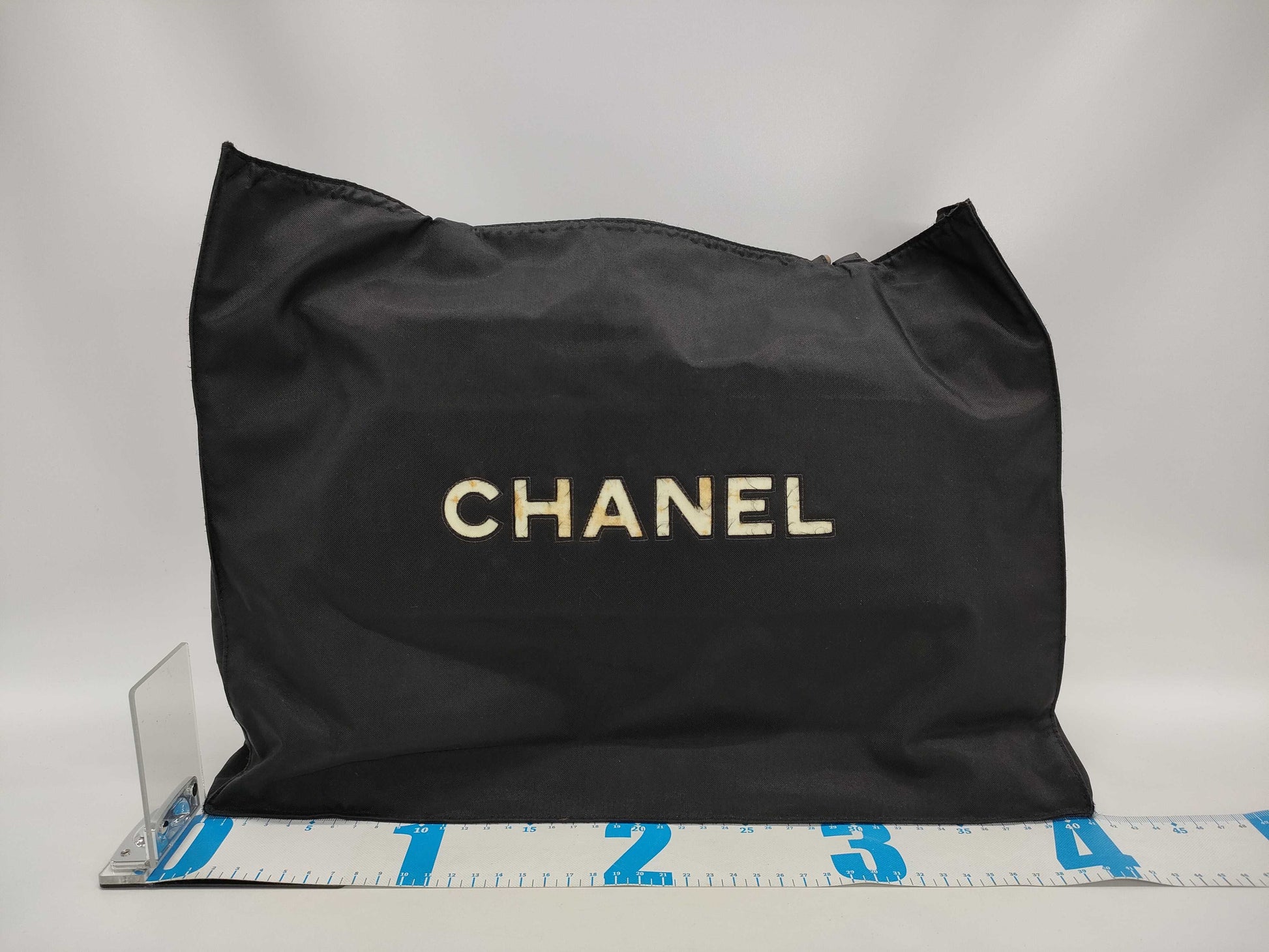 CHANEL Chain Tote Bag with Large Coco Mark, Nylon, Black and White, GD Hardware, No. 2 Tote Bag