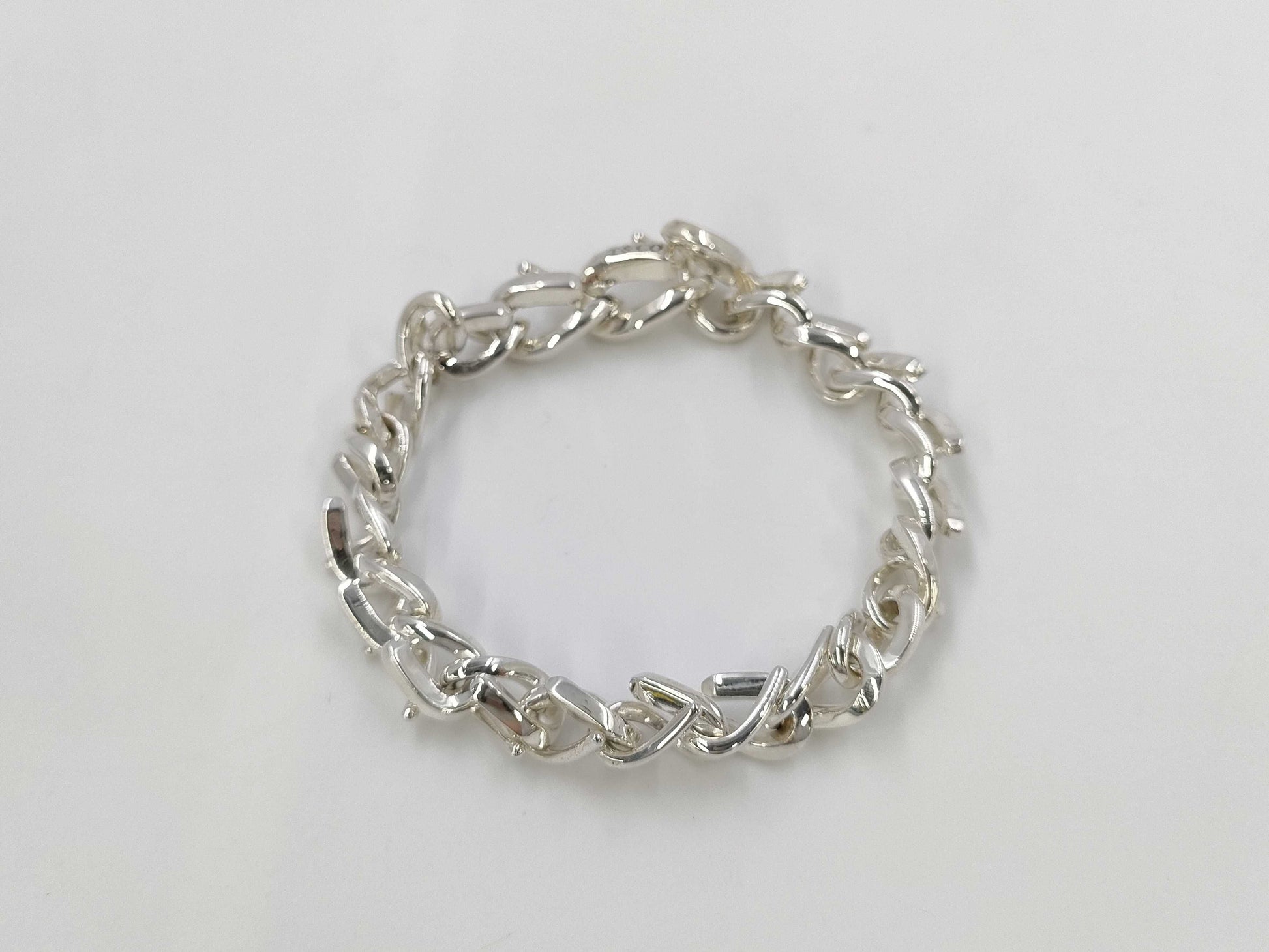 Tiffany & Co. Tiffany Forge Medium Link 22-Link Bracelet, Ag925, 39.9g