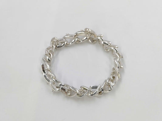 Tiffany & Co. Tiffany Forge Medium Link 22-Link Bracelet, Ag925, 39.9g