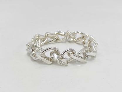 Tiffany & Co. Tiffany Forge Large Link 14-Link Bracelet, Ag925, 67.6g, Bracelet/Bangle