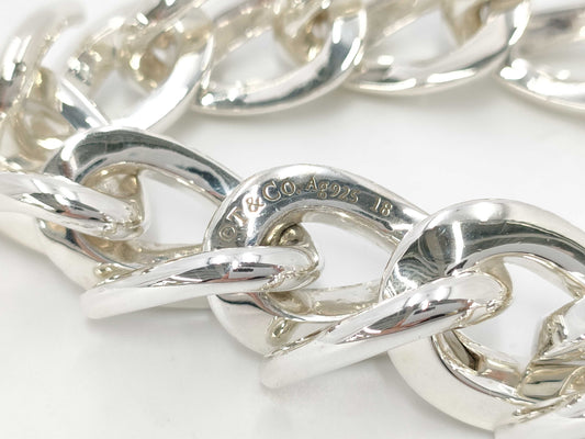 Tiffany & Co. Tiffany Forge Large Link 14-Link Bracelet, Ag925, 67.6g, Bracelet/Bangle