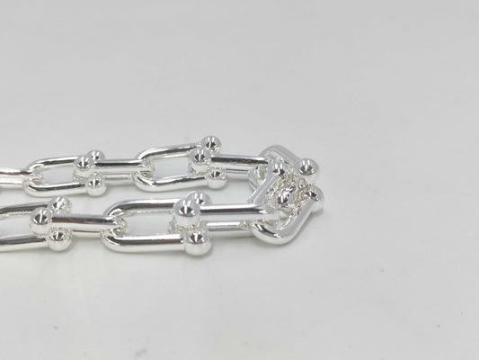 Tiffany & Co. Tiffany HardWear Graduated Link Necklace, Ag925, 102.3g