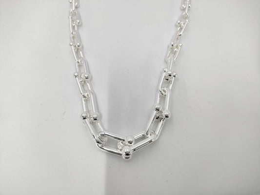 Tiffany & Co. Tiffany HardWear Graduated Link Necklace, Ag925, 102.3g