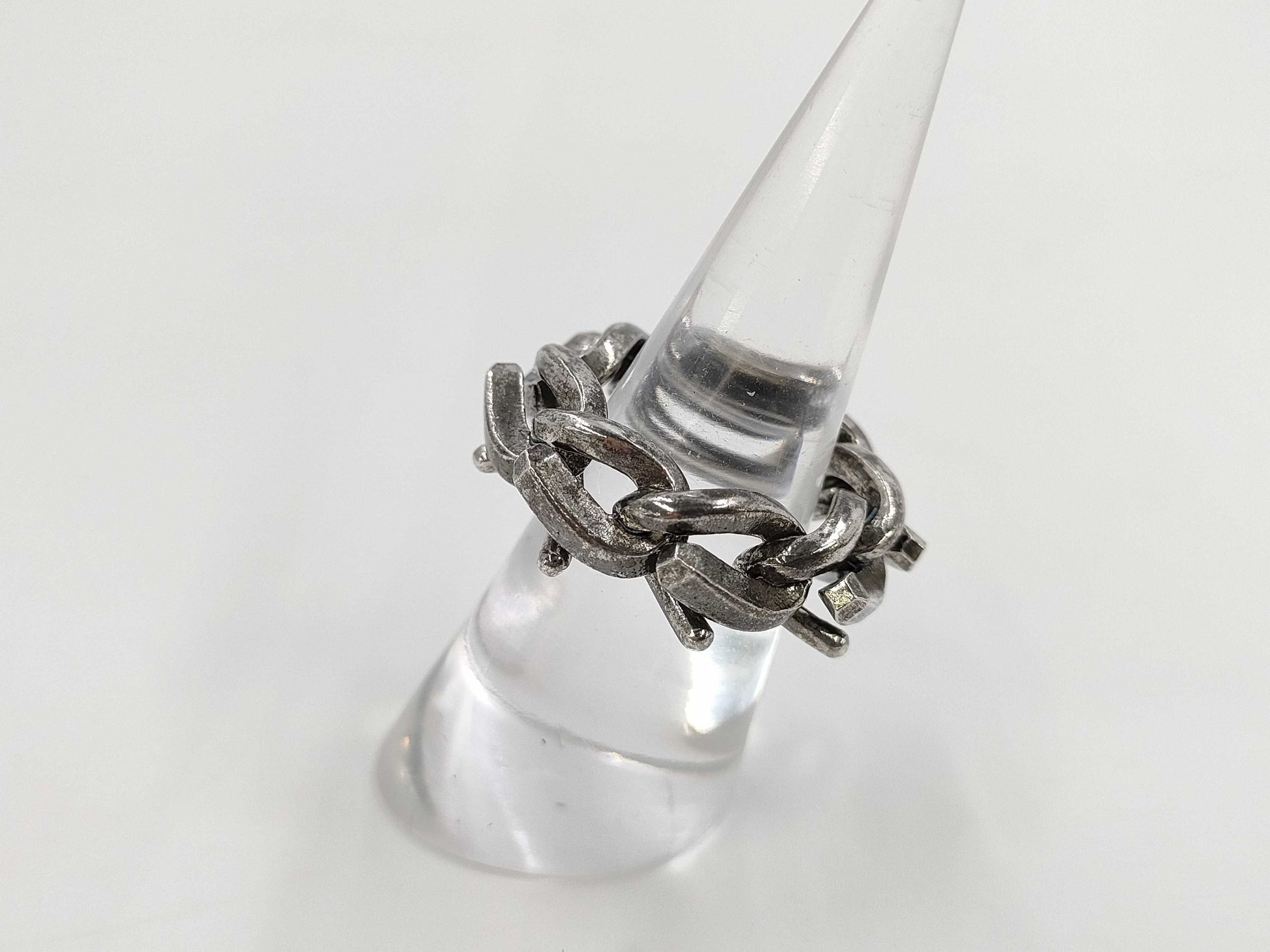 Tiffany & Co. Tiffany Forge Link Oxidized Ring, US5 , Ag925, 12.1g