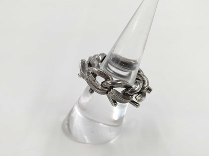 Tiffany & Co. Tiffany Forge Link Oxidized Ring, US5 , Ag925, 12.1g