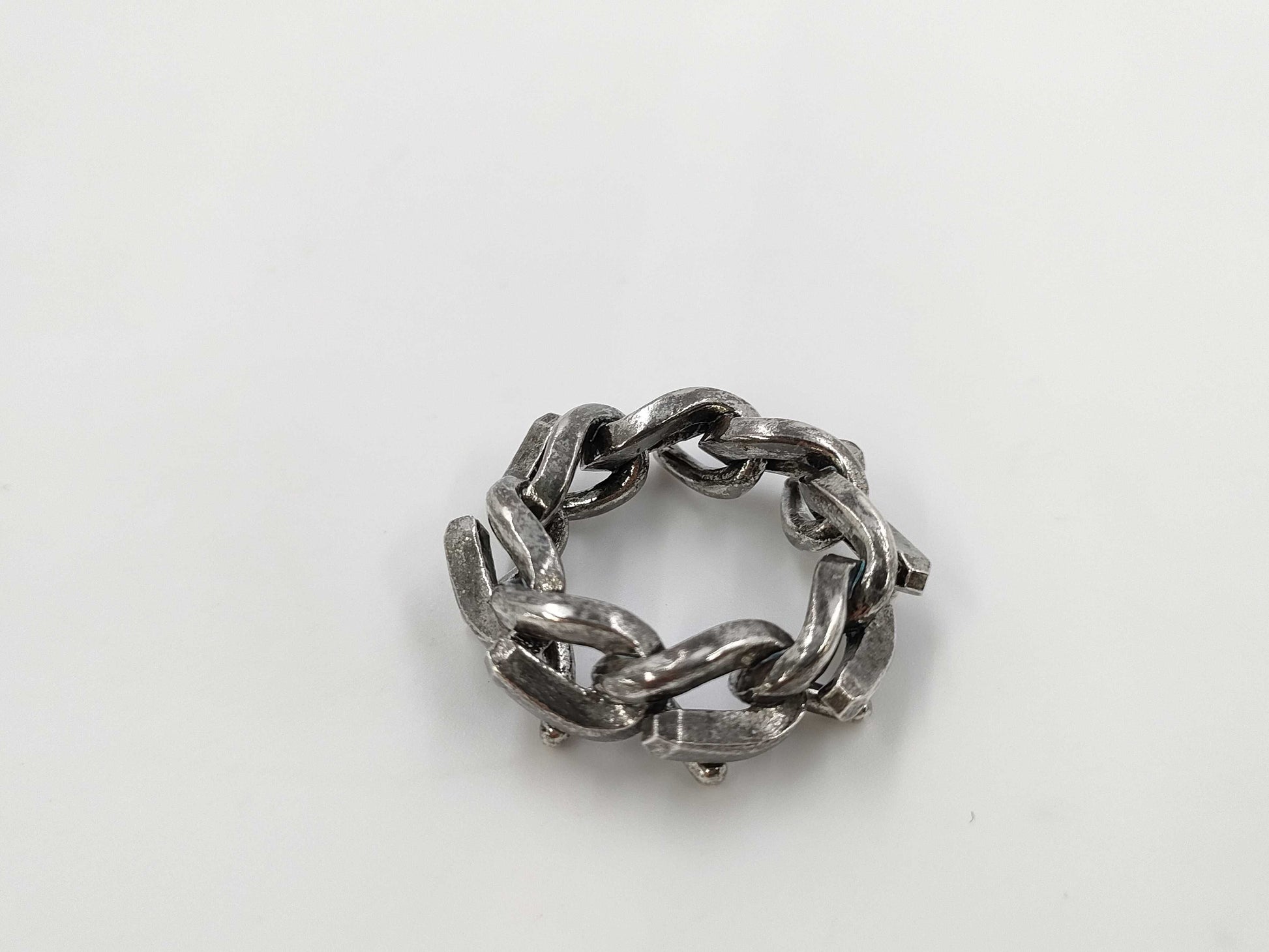 Tiffany & Co. Tiffany Forge Link Oxidized Ring, US5 , Ag925, 12.1g