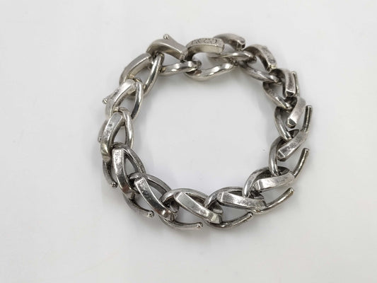Tiffany & Co. Tiffany Forge Large Link Bracelet, Oxidized Finish, 15 Links , Ag925, 72.2g