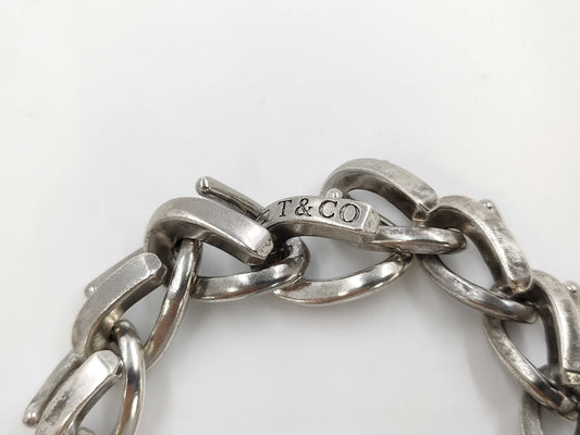 Tiffany & Co. Tiffany Forge Large Link Bracelet, Oxidized Finish, 15 Links , Ag925, 72.2g