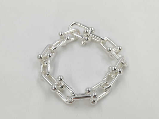 Tiffany & Co. Tiffany HardWear Large Link L Bracelet, Ag925, 60.2g, Bracelet/Bangle