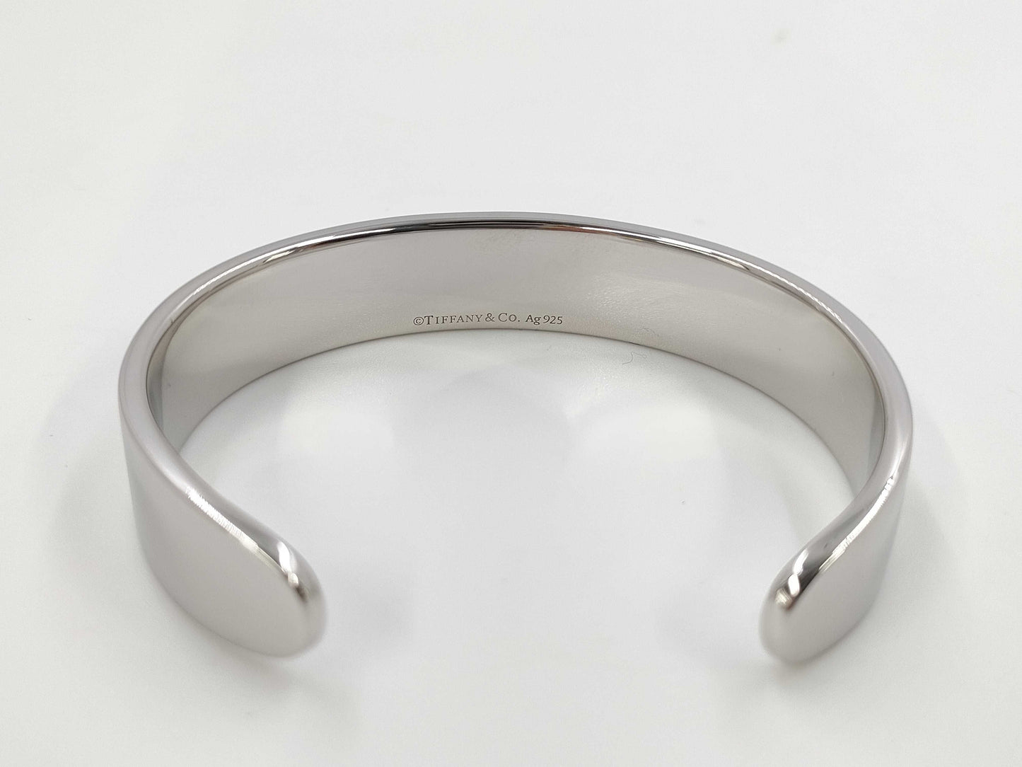 Tiffany & Co. Return to Tiffany RTT Narrow Cuff Diamond Bracelet, Small, Ag925, 32.2g