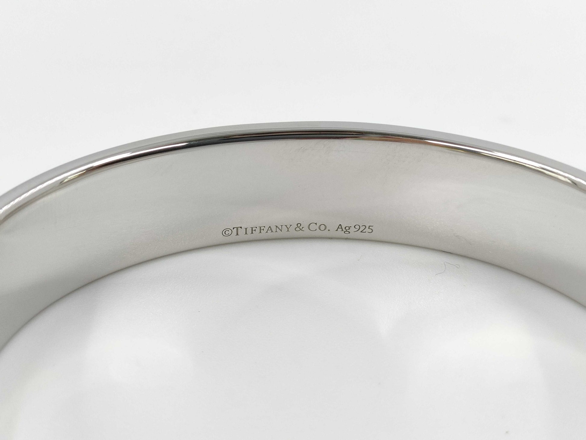 Tiffany & Co. Return to Tiffany RTT Narrow Cuff Diamond Bracelet, Small, Ag925, 32.2g