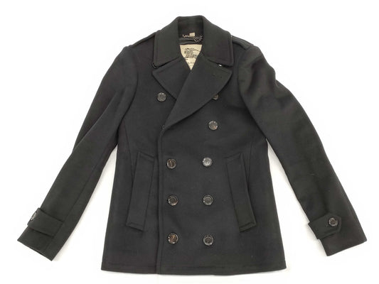 BURBERRY Wool and Cashmere Peacoat, Excellent Condition, Size 46