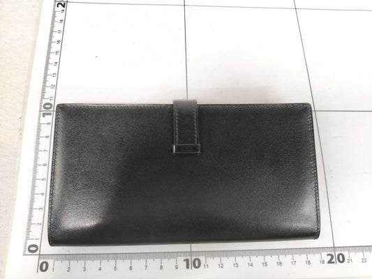 HERMES Bearn HERMES Bearn souffle box calf wallet with D markings