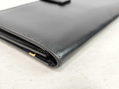 HERMES Bearn HERMES Bearn souffle box calf wallet with D markings