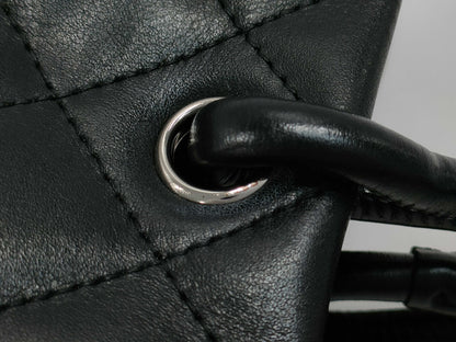 CHANEL Cambon Line Handbag, Lambskin, with Coco Mark, Black and White, with Seal