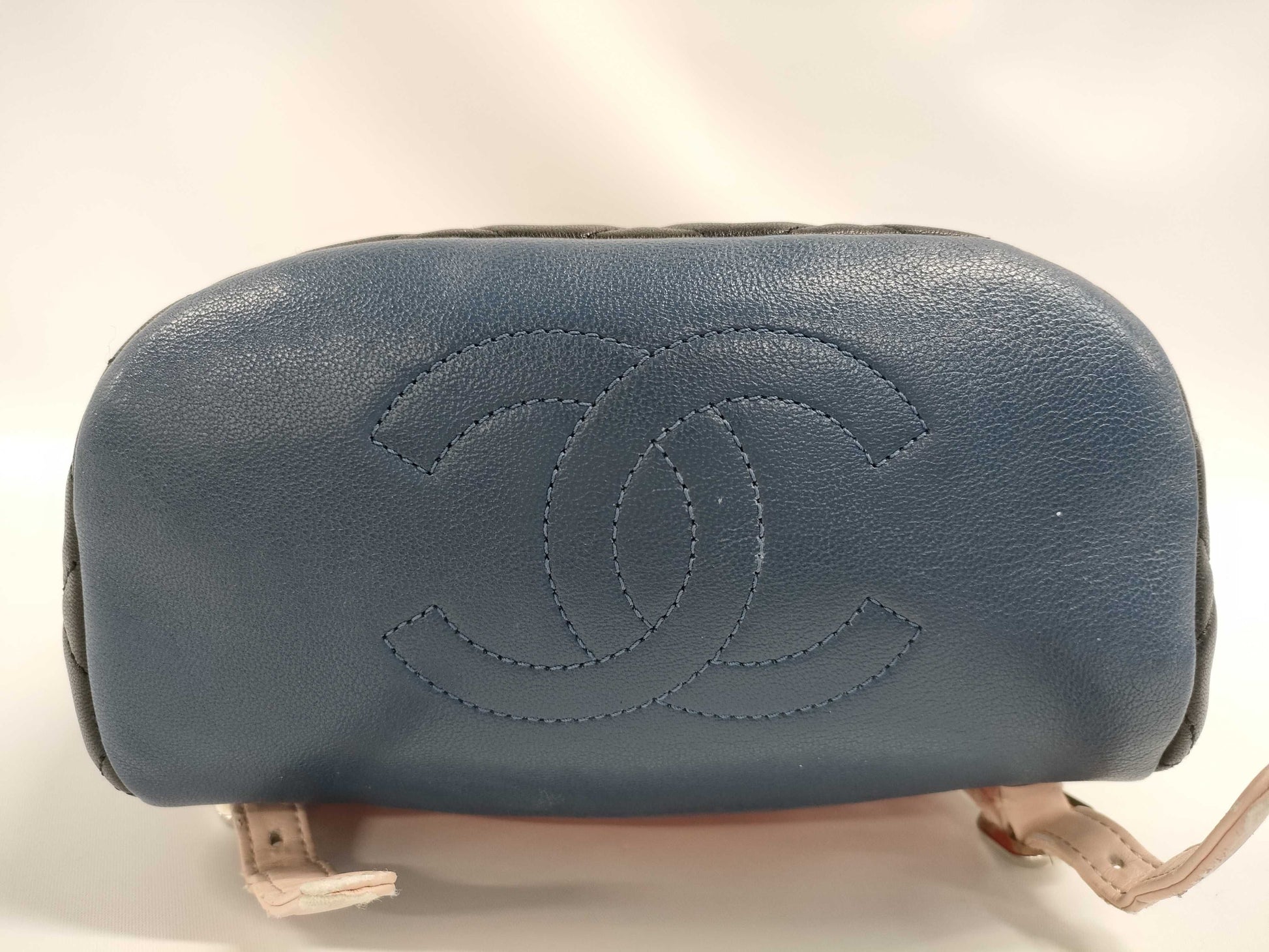 CHANEL CHANEL Tricolor Matelasse Backpack, No. 23, Silver Hardware
