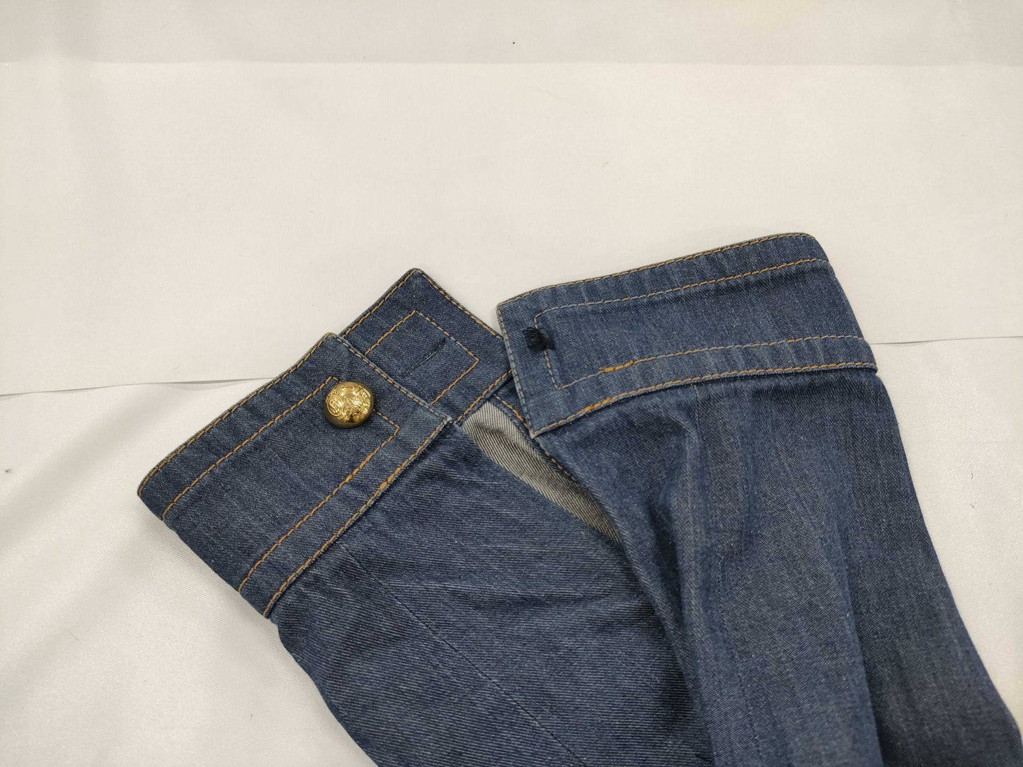 GUCCI GUCCI Denim Dress with Replacement Buttons, Size 40