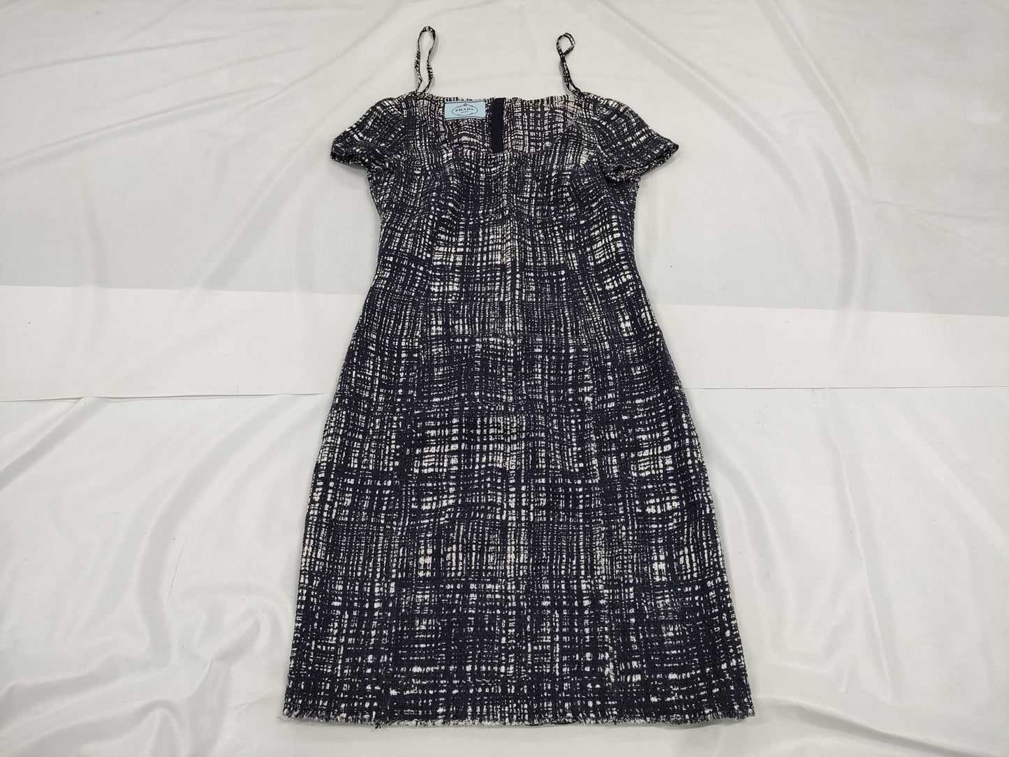 PRADA PRADA Tweed Check Dress Size 40 Dress