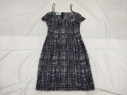 PRADA PRADA Tweed Check Dress Size 40 Dress