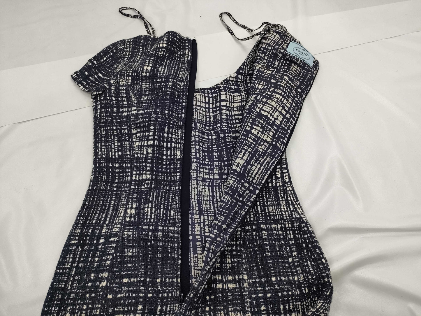 PRADA PRADA Tweed Check Dress Size 40 Dress