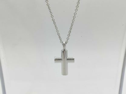 BVLGARI Latin Cross Necklace, WG 750, 9.2g 