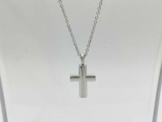BVLGARI Latin Cross Necklace, WG 750, 9.2g 