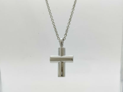 BVLGARI Latin Cross Necklace, WG 750, 9.2g 
