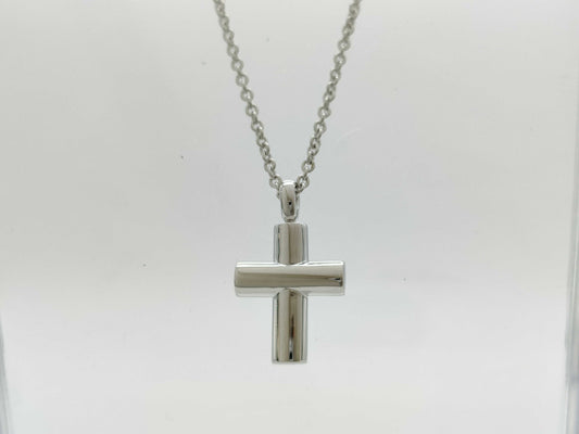 BVLGARI Latin Cross Necklace, WG 750, 9.2g 