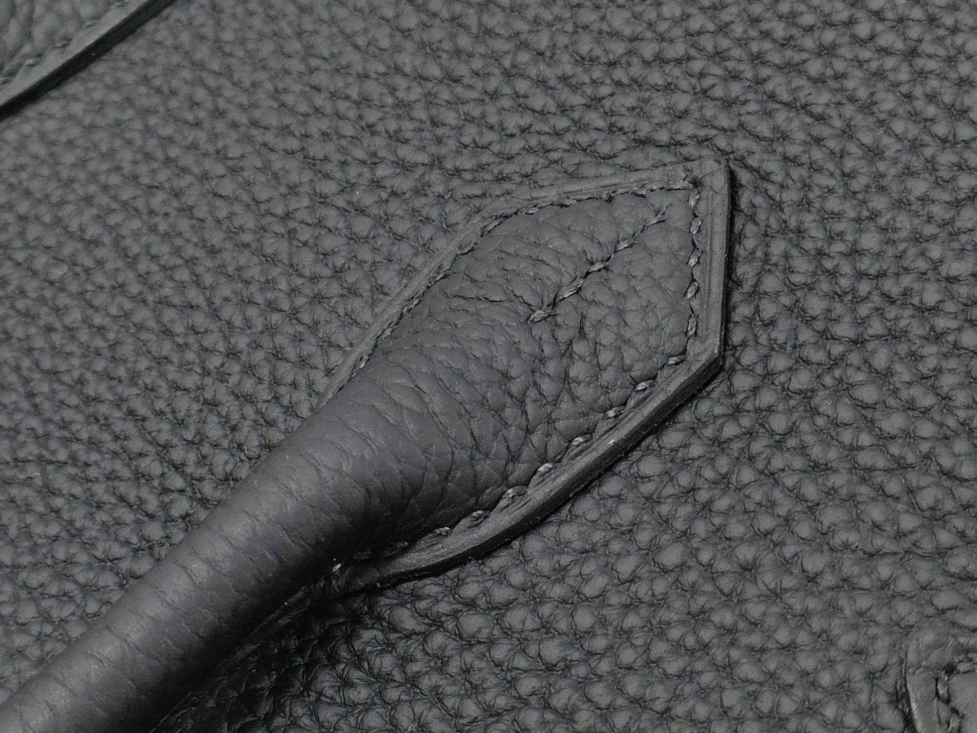 HERMES Birkin 25 Black K Stamp Silver Hardware Handbag