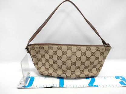 GUCCI Canvas Pouch with Broken Zipper Pull