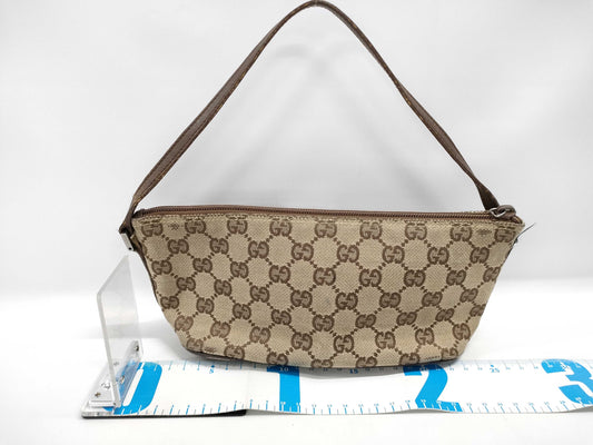 GUCCI Canvas Pouch with Broken Zipper Pull