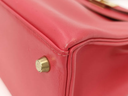 HERMES Kelly Kelly 28 Shoulder Bag, Inner Stitching, Red, 〇Y Stamp