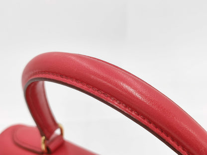HERMES Kelly Kelly 28 Shoulder Bag, Inner Stitching, Red, 〇Y Stamp