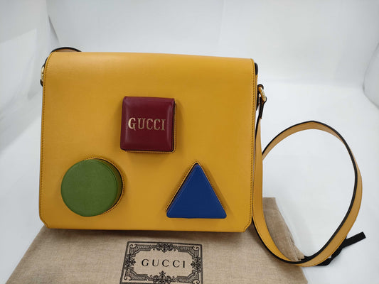GUCCI bag yellow shoulder bag